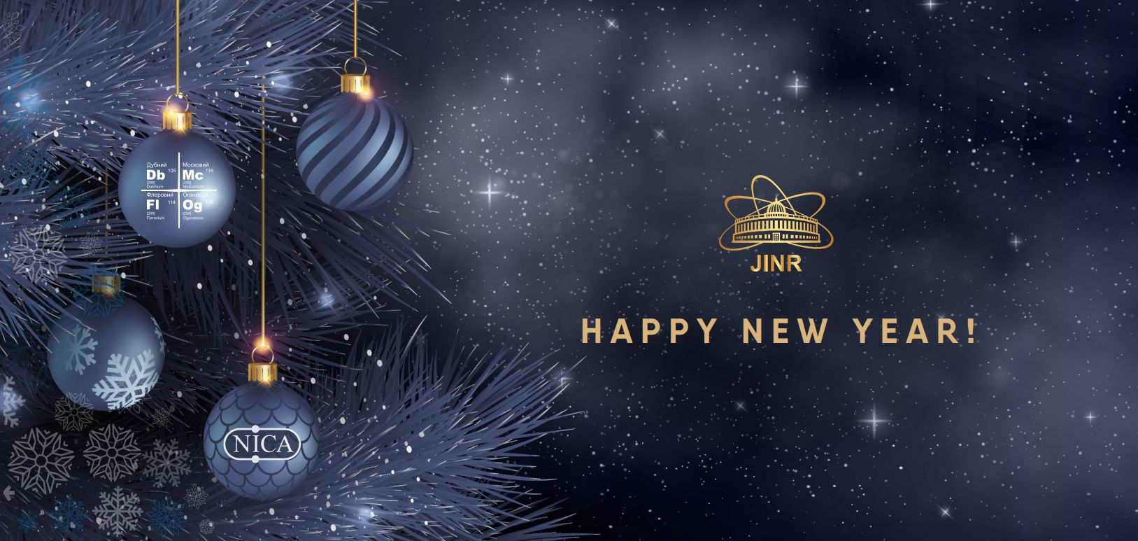 New Year greetings from JINR Director Academician V.A.Matveev ...